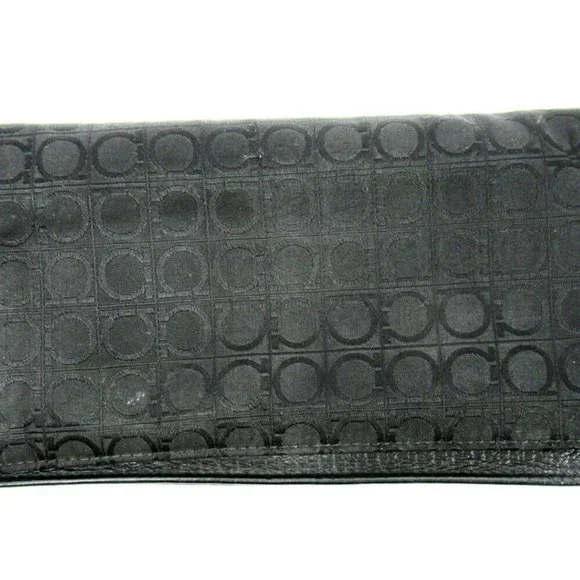 Salvatore ferragamo long pills Gunchini canvas ~ leather Auth used T10106 - Picture 2 of 8